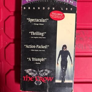 The Crow VHS Tape Brandon Lee Cult Classic Horror Action Movie